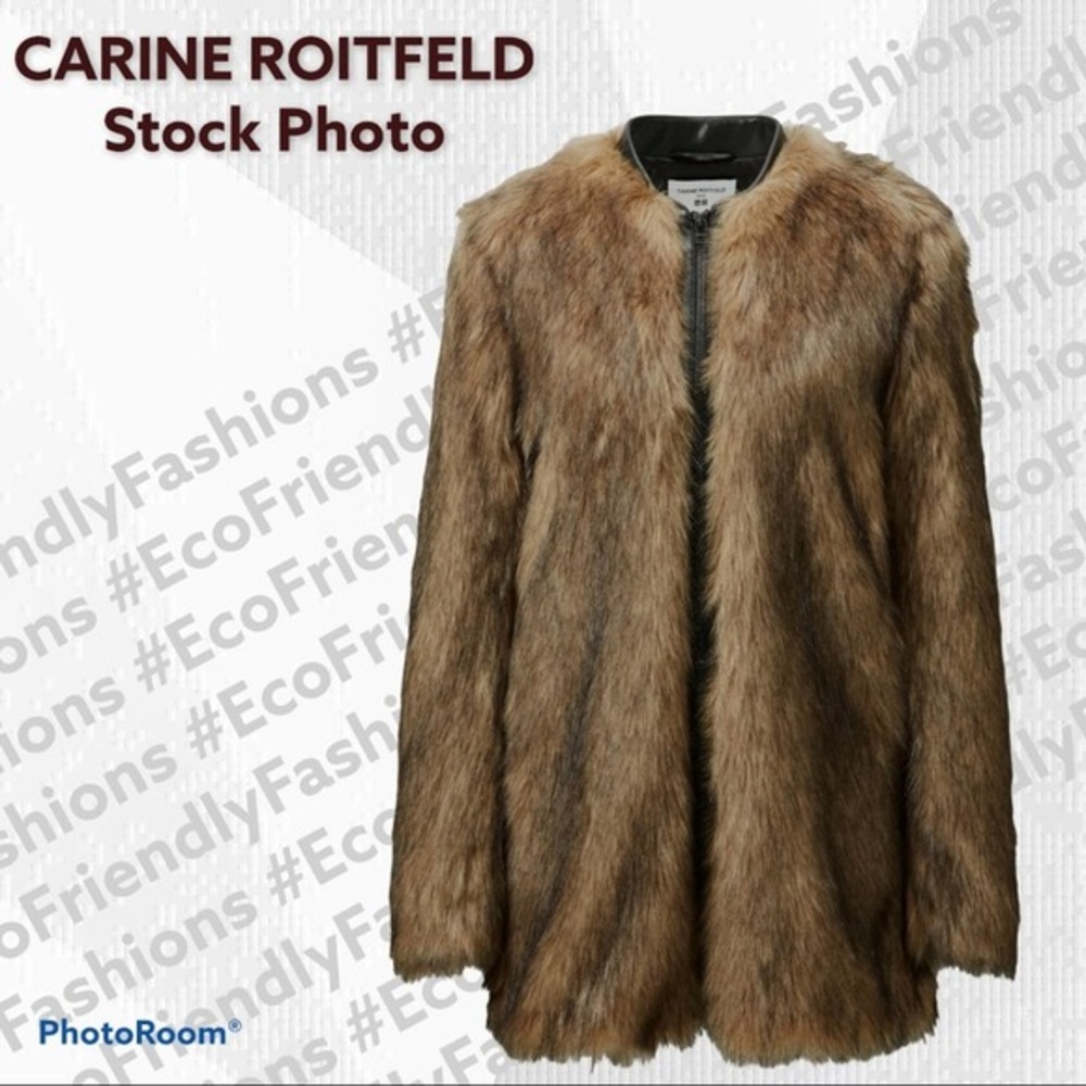 WOMEN CARINE ROITFELD FAUX FUR COAT for UNIQLO